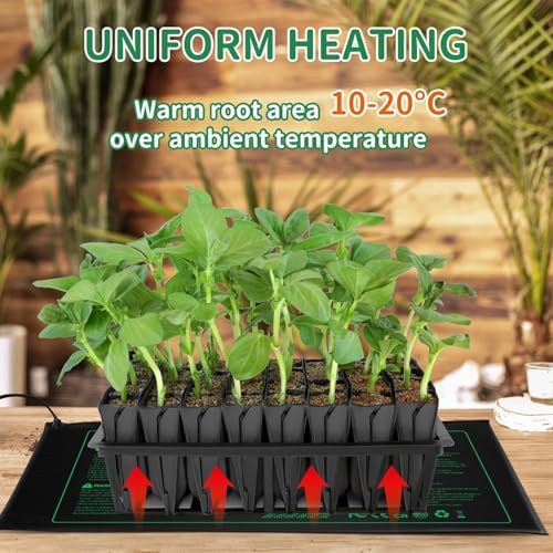Seedling Heat mat | 4 Pack | Durable Waterproof | Heat Mats for Seed Starting,Seed Germination Heating Mat 10 x 20.75 Inch - Image 2