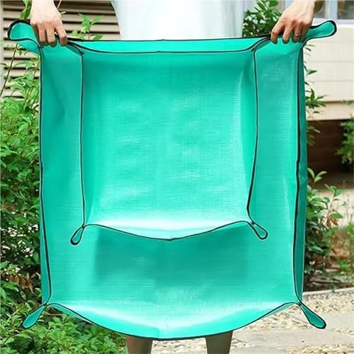 2 PCS Flower Pots Planting Mat Waterproof Transplanting Mats Foldable PE Plant Repotting Gardening for Garden(50 * 50cm) - Image 4