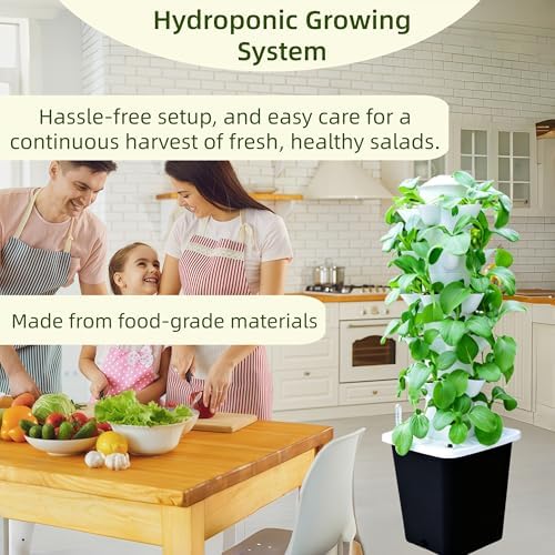 Hydroponic Growing System,Hydroponic Vertical Garden,Indoor Smart hydroponic Vegetable System, 30 Pods,Plant Germination kit with Pump System, Auto Timer, Beginner kit,Gardening Gift - Image 2