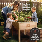 Cedar Raised Garden Bed with Legs, Outdoor Planter Box 48x24x30, 200lb - Image 2
