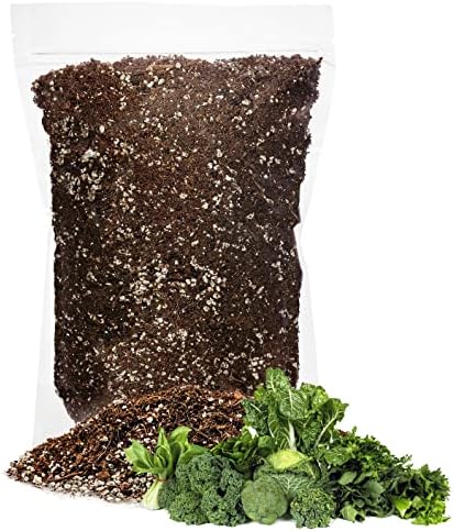 GARDENERA Premium Organic Potting Soil for Leafy Greens - (4 Quart Bag) by Gardenera