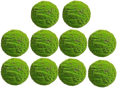 Green Artificial Moss Balls, Handmade Sphere Moss Hanging Balls for DIY Wedding Party Home Hotel Decoratio, Hangin Plants Landscape Landscaping Ball (Color : Diameter: 45cm/17.71in, Size : 10pcs) by WIGING