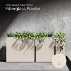 Reglo Tall Planters Outdoor, Rectangular Indoor/Outdoor Box - Image 3