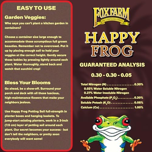 FoxFarm Happy Frog Potting Soil with 2 Plant Tags, 2cu ft (10 Pack) - Image 2