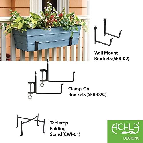 Achla Designs C-20NB Window Box, Medium, Nantucket Blue - Image 3