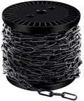 50 ft 1/12" Black Chain for Hanging Metal Chains Fixture Decorative Chain by SelNatural