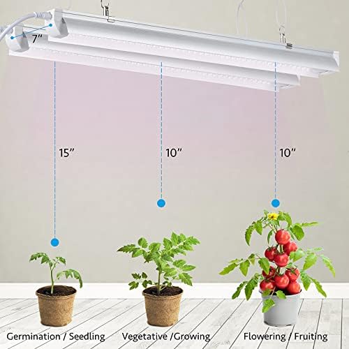 Grow Light, 2ft T8,150W(6 x 25W, 900W Equivalent), Super Bright, Full Spectrum Sunlight Plant Light, LED Grow Light Strips, Grow Light Bulbs for Indoor Plants,Greenhouse,6-Pack - Image 4