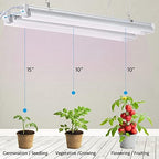 Grow Light for Indoor Plants, 4ft T8, 270W (6 x 45W), Super Bright Full Spectrum Sunlight LED Grow Lights, 6-Pack - Image 4