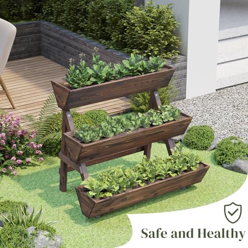 Wooden Vertical Raised Garden Bed, Tiered Planter Box, Garden Planter Stand - Image 4