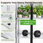 BAOSHISHAN 4 Tier Indoor Greenhouse with Grow Light 72W Full-Spectrum - Image 4