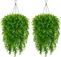 2 Set Fake Hanging Plants Baskets for Outdoors 30" Fall Plants Baskets by ZYTHREM