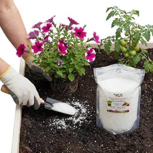 Water Storing Crystals – Commercial Grade Soil Additive & Moisture Retainer – Potassium Polyacrylate Super Absorbent Polymer for Plants, Gardens & Lawns (10) - Image 3