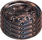 4 Pack 14 inch Metallic Bronze Plastic Plant Saucer by ZzpYXIA