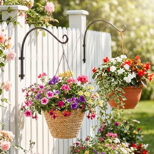 Hanging Plant Brackets Outdoor: 16 Inch 2 Pack Heavy-Duty Plant Hanger - Image 2