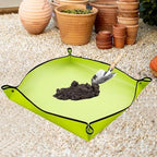 Waterproof Foldable Plant Repotting Mat Garden Potting Pad for Flowerpot Transplanting Mixing Soil Tool for Indoor Plant Repotting(75cmx75cm Pink) - Image 4