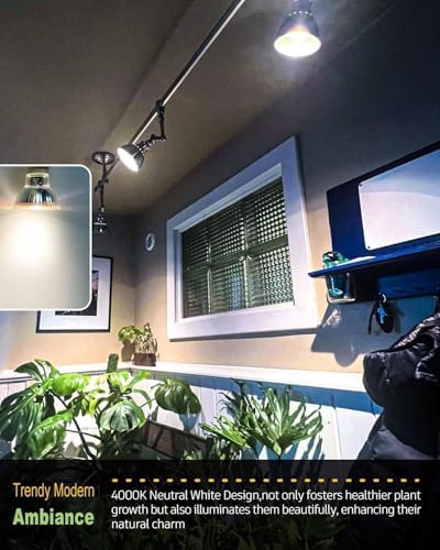 GU10 Grow Light Bulb for Indoor Plants, 5W, Ivory White, 6-Pack - Image 4