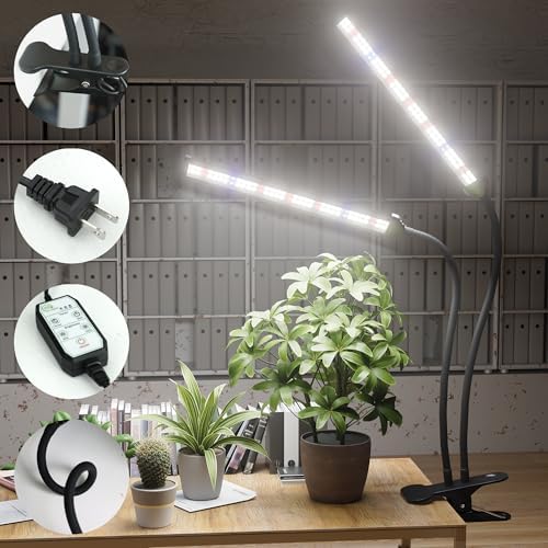 GooingTop LED Grow Light,White Full Spectrum Clip Plant Growing Lamp - Image 3