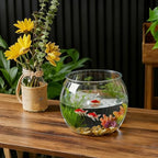 Geelin 1.5 Gallon Plastic Fishbowl Round Large Clear Shatterproof Tank - Image 3