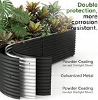Land Guard 2 Pack 6×3×2 ft Galvanized Metal Raised Garden Bed, 2FT Deep Root Elevated Planter Box Steel Large Vegetable Flower Bed Kit, Gray - Image 4