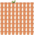 Yishang 2.5 inch Terracotta Pots with Drainage Holes,Small Mini Clay Ceramic Pottery Planter,Cactus Flower Terra Cotta Pots,Succulents Nursery Pots for Indoor/Outdoor Plants,Crafts,Wedding-72 Pack by Yishang