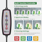 Kullsinss Floor Grow Lights for Indoor Plants with Stand, 4-Head 228 LEDs - Image 5