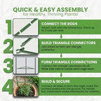 6 Pack 68" Tomato Cages for Garden - Large Tomato Plant Support Trellis - Image 7