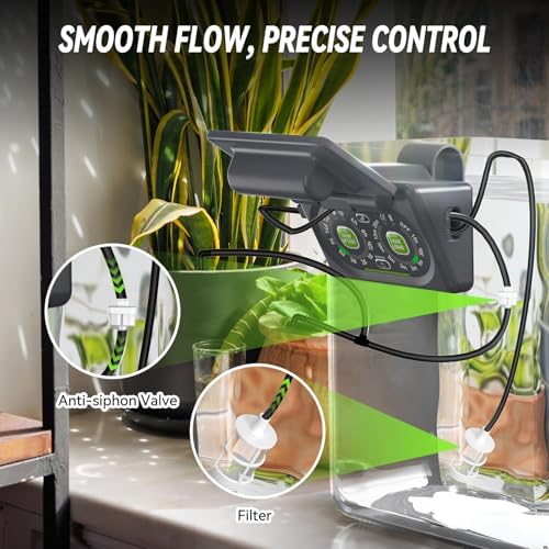 RAINPOINT Programmable Solar Drip Irrigation System for Indoor Houseplant Support Up to 15 Plants, Compact Vacation Automatic Plant Waterer Self Watering Device While Away Low Water Auto Shut-Off - Image 5