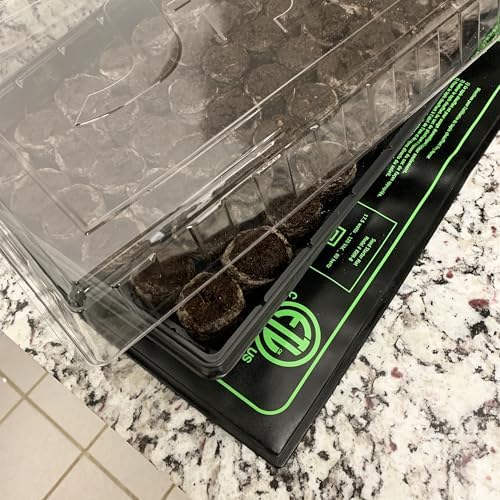 Ferry Morse Your Complete Indoor Seed Starting Kit Including Heat Mat, T5 Grow Light Fixture, and 72 Cell 36mm Pellet Seed Starter Greenhouse Kit - Image 4