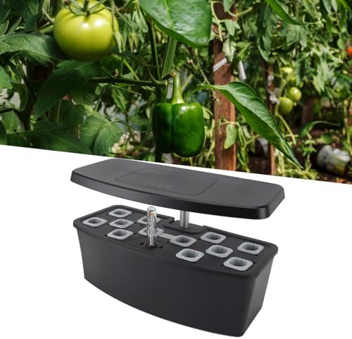 Indoor Hydroponics Growing System Kit Smart Garden with LED Grow Lights Intelligent Automatic Watering Planter for Vegetables and (Black) - Image 2