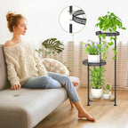 Oppro 3 Tier Plant Stand Indoor Outdoor, 10in Wide Metal Flower Shelf - Image 5