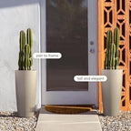 Veradek Mason Series Vega Planter - Tall Round Outdoor Planter with Shelf - Image 4