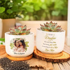 to My Daughter, Personalized Ceramic Plant Pot, Gift for Mom - Image 6