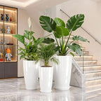 24+21+18 " Tall Planters for Indoor&Outdoor Plant with Drainage Hole&Saucer - Image 5