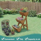 Small Raised Garden Bed, 3 Tier Vertical Garden Planter for Indoor & Outdoor, Raised Planter Box with Legs - Image 6