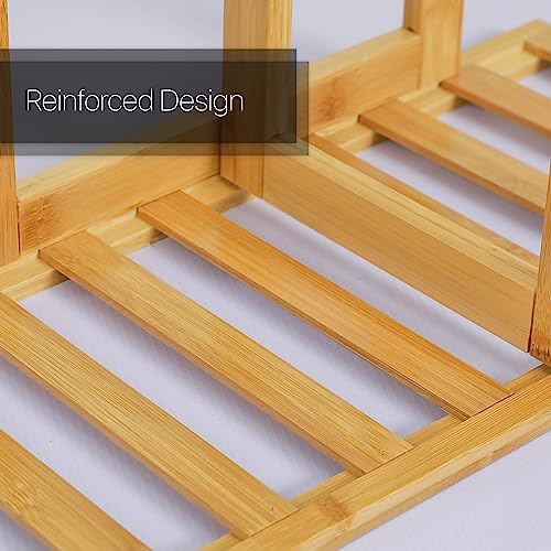 Magshion 6 Tier Bamboo Plant Stand, Display Shelf Holder Organizer with 7 Pot Positions for Living Room, Patio, Balcony, and Garden - Image 5