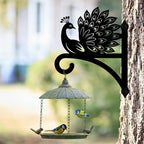 peacoblue Peacock Plant Hanger Bracket, Iron Outdoor Hanging Hook - Image 6