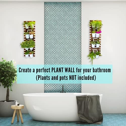 ShopLaLa Wooden Planter (90cm, 2 Pack) Wall Planters for Outdoor Plants - Image 3