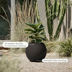 Veradek Strata Series Sphere Planter - Round Outdoor Planter - Image 4