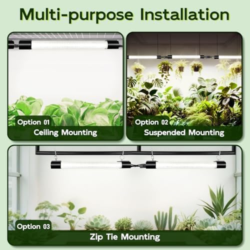 Hlite LED Grow Light 16 inch, Hanging Full Spectrum Linkable 4 Pack - Image 7