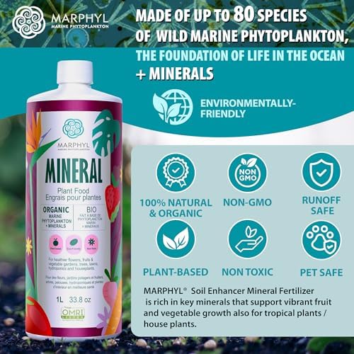 MARPHYL Organic Minerals Liquid Fertilizer – Essential Trace Mineral Blend for Healthy Plant Growth, Improves Nutrient Uptake for Garden Flowers, Vegetables, Succulents & Hydroponics - Image 3