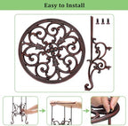 OwnMy Cast Iron Tall Plant Stand Heavy Duty Wrought Iron Flower Pot Holder - Image 4