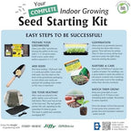 Ferry Morse Your Complete Indoor Seed Starting Kit Including Heat Mat, T5 Grow Light Fixture, and 72 Cell 36mm Pellet Seed Starter Greenhouse Kit - Image 3