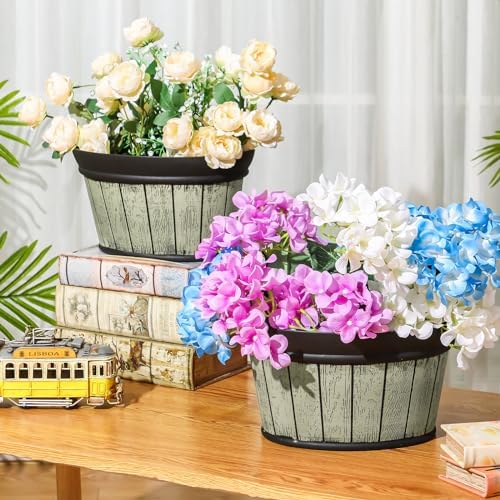 Layhit 6 Pcs Wall Hanging Planters, 10 Inches, Grey Green, Brown, Black - Image 4