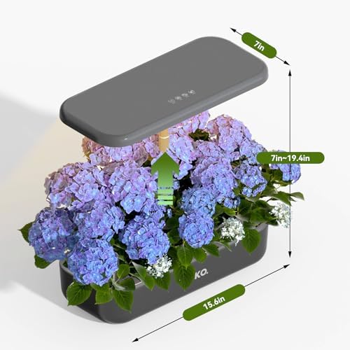 Hydroponics Growing System, 12 Pods Indoor Herb Garden Kit w/Full-Spectrum 36W Grow Light, Indoor Herb Garden Automatic Timer, Height Adjustable 3.5L Water Tank, Gifts for Men Women (Grey) - Image 4