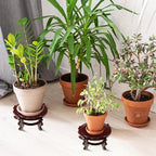 Geetery 2 Pcs 4–12 in Oriental Wooden Plant Stand Indoor Vase Stand, 12 in - Image 6