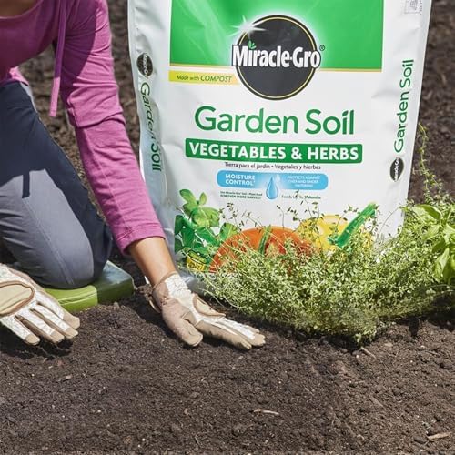Miracle-Gro 2 Pack Garden Soil with Moisture Control to Prevent Over Watering, In-Ground Vegetable and Herb Gardening, Feeds up to 3 Months, 1.5 Cu Ft - Image 5