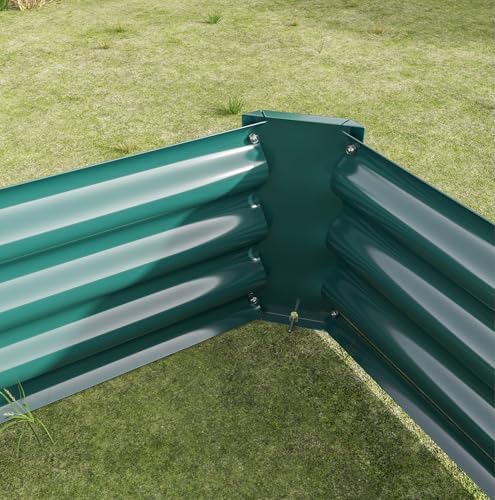 Raised Garden Bed 2 Pack, 4x2x1ft Galvanized Metal Raised Garden Beds Outdoor for Vegetables, Flowers and Herbs, Large Rectangle Planter Box for Backyard and Patio Gardening, 12 Inch Deep, Green - Image 7