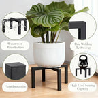 3 Pcs Metal Plant Stand Outdoor Indoor, Heavy Duty Pot Holder Risers - Image 4