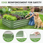 INNO STAGE 2Pcs Galvanized Raised Garden Bed, 6x3x1FT Outdoor Planter Box - Image 7