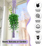 Hoteam 12 Pcs Macrame Plant Hangers Macrame Hanging Planters for Indoor Plants Handmade Boho Hanging Baskets Flower Pots Holder for Outdoor Home Wall Decor - Image 2